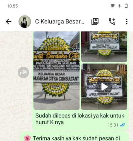 Pengiriman Papan Bunga Duka Gabus Kulon Gabuswetan
